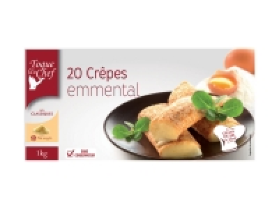20 crêpes emmental 2.19 €