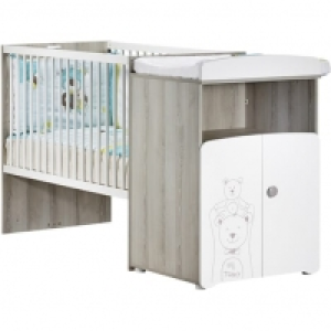 Auchan Baby Price BABY PRICE Lit bébé combiné 60x120 cm évolutif en 90x190 BASILE