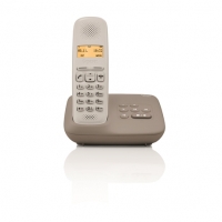 Auchan Gigaset GIGASET Téléphone fixe - A150A - Taupe - Répondeur