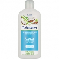 Auchan Natessance NATESSANCE Huile de coco 100% pure 400 ml - Certifié BIO