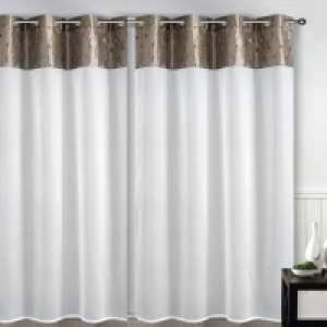 Home Creation® Paire de rideaux brodés