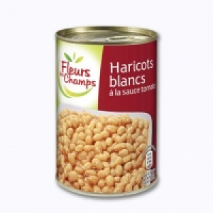 Haricots blancs à la sauce tomate 0.59 €