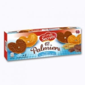 Palmiers nappés de chocolat au lait 0.99 €