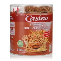 Spar Casino Sticks et bretzels dAlsace - Salés - Biscuits apéritifs 300g