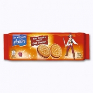 Les Malins Plaisirs® Mini biscuits fourrés goût chocolat