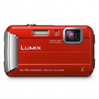 Auchan Panasonic PANASONIC Appareil Photo Compact - Etanche - Lumix DMC-FT30 - Rouge + 