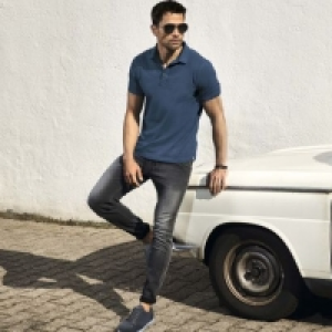 Straight Up® Pantalon denim-jogger