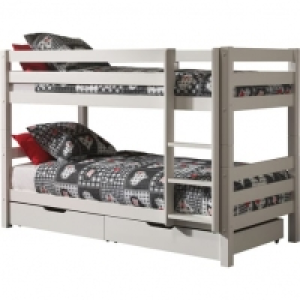 Lit superposé WOODY 90x200cm, séparables +tiroirs 459.00 €
