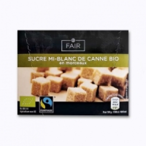 Fair® Sucre mi-blanc de canne Bio en morceaux