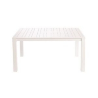 Castorama  Table de jardin en aluminium Batang 200 x 100 cm blanc