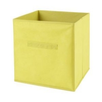 Castorama  Boîte de rangement carrée en textile Mixxit coloris vert