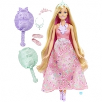 Auchan Mattel MATTEL Barbie chevelure 3 en 1
