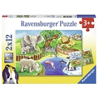 Toysrus  Puzzles 2x12 pièces Animaux Zoo - Ravensburger