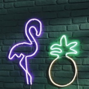 Light Zone® Décoration tropicale murale à LED