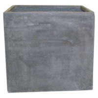 Castorama  Pot carré fibres dargile gris 29 x 29 x h.30 cm