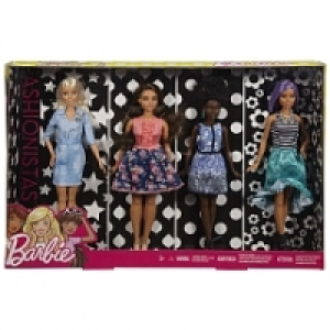 Poup&eacute;e Barbie - Coffret 4 poup&eacute;es Fashionistas 29.99&nbsp;&euro;