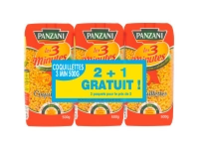 Panzani coquillettes cuisson rapide 1.79&nbsp;&euro;