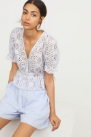HM   Blouse avec broderie anglaise