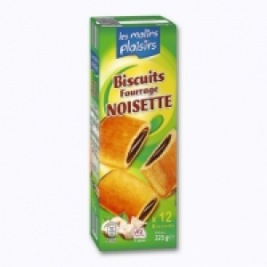 Les Malins Plaisirs® Biscuits fourrage noisette