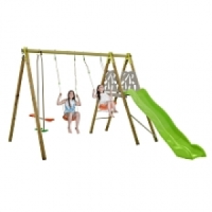 Toysrus  Stats - Portique Suli 2,30 m (3 agrès/1 Plate-forme/1 Toboggan)