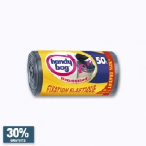 Handy Bag® Sac poubelle 50 L fixation élastique