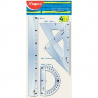 Auchan Maped MAPED Kit de géométrie en plastique - 4 pièces