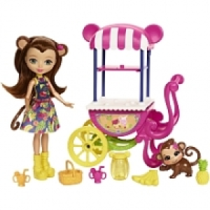 Toysrus  Enchantimals - Merit Singe et Stand de fruits