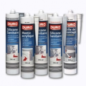 Duro® Silicone sanitaire, mastic acrylique ou colle