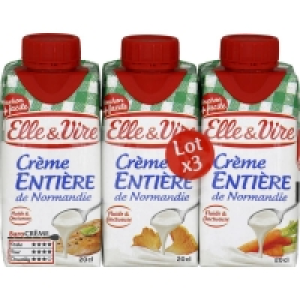 Crème entière - Fluide - Onctueuse - 30% matières grasses - Brique 3x2 3.59 €
