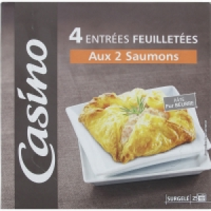 4 entrées feuilletées aux 2 saumons 400gr 5.07 €