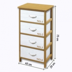 Home Creation® Commode 4 tiroirs