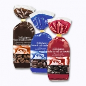 Grains de café en chocolat