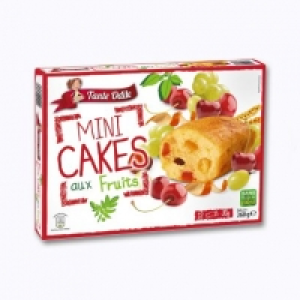 12 Mini cakes aux fruits 1.85 €