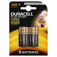 Toysrus  Duracell - Pack 6 piles Alacaline Plus Power AAA (LR03)