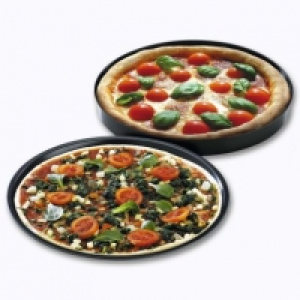 Home Creation® Lot de 2 plats à pizza