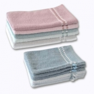 Home Creation® Lot de 4 serviettes dinvités ou 6 gants de toilette