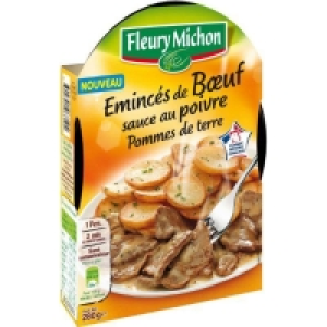 Emincés de buf - Sauce au poivre - Pommes de terre 280gr 5.18 €