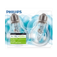 Spar Philips EcoClassic - Ampoule - 70w - E27 x2