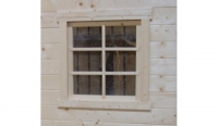 Brico  Fenêtre Traditionnelle en Bois pour Madrier de 28 mm Solid S8102