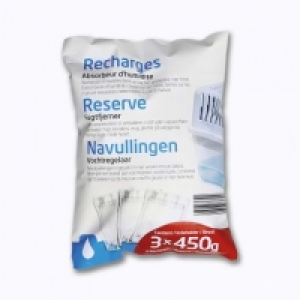 Lot de 3 recharges pour mini absorbeur dhumidité
