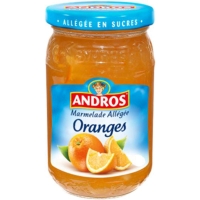Spar Andros Marmelade allégée - Oranges 410g