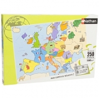 Toysrus  Puzzle 250 pièces Carte dEurope - Ravensburger