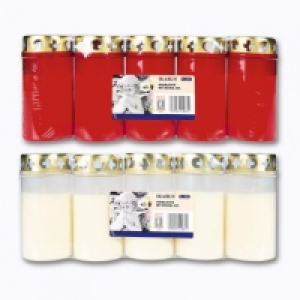 Ikarus® Lot de 5 bougies tombales