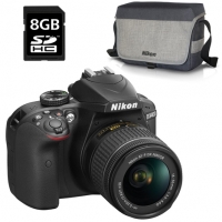 Auchan Nikon NIKON Appareil Photo Reflex - D3400 - Noir + Objectif 18-55 mm + Sac P