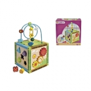 Cube dactivités bois décorés - Smoby 19.99 €