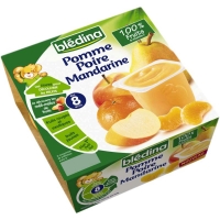 Spar Bledina Pomme poire mandarine - Dès 8 mois 4x100g