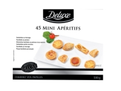 45 mini apéritifs 3.39 €