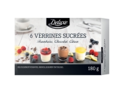 6 verrines sucr&eacute;es 3.99&nbsp;&euro;