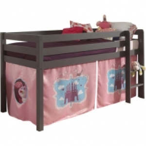 Lit mi-hauteur en pin taupe WOODY, 9 mod&egrave;les 289.00&nbsp;&euro;