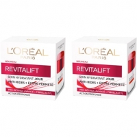 Auchan Loréal LORÉAL Lot de 2 REVITALIFT Soin Hydratant Jour Anti-Rides + Extra-Fer